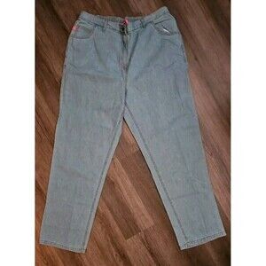 Woman Within Jeans 24T Classic Fit Medium Wash Straight-Leg  Elastic Waist